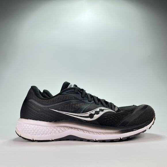 Saucony Omni 19 Black Cushioned Lace Up Running Shoes S10570-40 Women's Size 10 - Picture 1 of 12